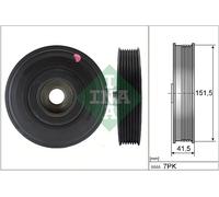 544 0088 10 INA Puleggia cinghia, Albero a gomiti per NISSAN,RENAULT