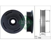 544 0098 10 INA Puleggia cinghia, Albero a gomiti per ,OPEL,RENAULT,VAUXHALL