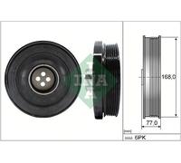 544 0130 10 INA Puleggia cinghia, Albero a gomiti per BMW