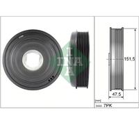 544 0136 10 INA Puleggia cinghia, Albero a gomiti per ,NISSAN,OPEL,RENAULT,VAUXH