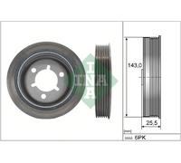 544 0145 10 INA Puleggia cinghia, Albero a gomiti per CITROËN,FIAT,PEUGEOT,PEUGE
