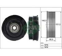 544006910 Puleggia cinghia, albero a gomiti Schaeffler Ina