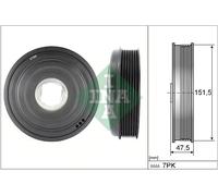 INA Puleggia albero motore 544 0136 10 con antivibrante per Nissan Opel Renault