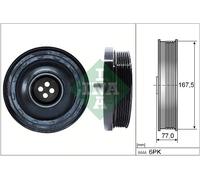 544013710 Puleggia cinghia, Albero a gomiti Schaeffler Ina
