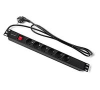 54468 Presa elettrica: presa di sicurezza: 6 250VAC 16A nero QOLTEC