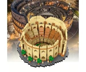 5446PCS Colosseo/1550PCS Antica Roma/3585PCS Torre Eiffel/3377PCS Louvre/1306PCS Torre di Parigi Blocchi da Costruzione Set Città Eterna - Esplora le Meraviglie del Mondo, Scelta Perfetta per Collezio