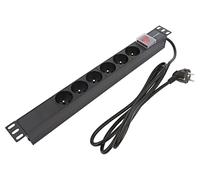 54470 Presa elettrica: presa di sicurezza: 6 250VAC 16A nero QOLTEC