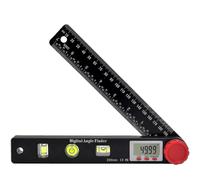 (546)Righello angolare digitale, goniometro, livella a bolla, goniometro digitale, 230 mm, 360 gradi,