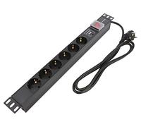 54601 Presa elettrica: presa di sicurezza: 6 250VAC 16A nero QOLTEC
