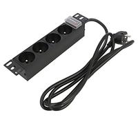 54602 Presa elettrica: presa di sicurezza: 4 250VAC 16A nero QOLTEC
