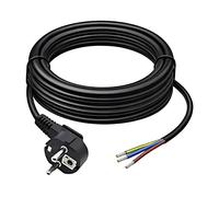 54612 Cavo 3G0,75mm² PVC 5m con messa a terra nero 230V Filo: Cu QOLTEC