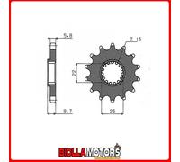 547330113 PIGNONE S AC P520-D13 HUSABERG ENCC 250 TE 2T 11/13