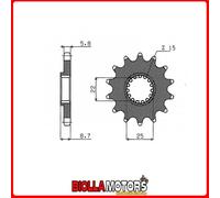 547330114 PIGNONE S+2 AC P520-D14 HUSQVARNA ENCC 250 TE 2T 17