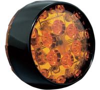 5474 LENS BULL LED AMB T/S BLK HARLEY FXSTB 1584 SOFTAIL NIGHT TRAIN 2008