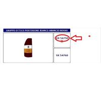 54750 FANALE POSTERIORE DX S/PORTALAMPADA MERCEDES SPRINTER 95- 02