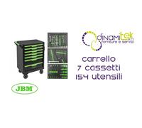 54834 CARRELLO 7 CASSETTI ALLESTITO CON UTENSILI JBM