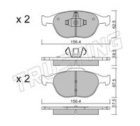 549.0 TRUSTING PAST.FRE.FORD Focus I,Tourneo Connect,Tri Trusting Freni