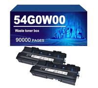 54G0W00 Contenitore Toner Di Scarto Compatibile Per Lexmark CS923de CX920de CX921de CX922de CX923dxe CX924dte CX924dxe MX910de MX911dte MX912dxe Stampante,Black-2 Pack