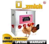 54kgAutomaticChicken Feeder Galvanized Steel Poultry Feed Dispenser with Divider