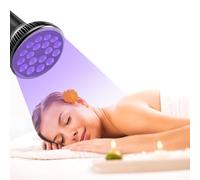 54W E27 Lampada Di Abbronzatura Rotante A 180 °, Lampada Solare 18 Leds, Lampada Uv Solare Con Maschera Per Gli Occhi per Pelle Di Bronzo Antico