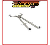 55.0237.00#1 NISSAN 370Z TUBO CENTRALE GR. N SENZA SILENZIATORE INOX Ragazzon