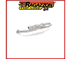 55.0454.00#2 PORSCHE 911(997) 2004>>2012 X-PIPE GR.N SENZA SILENZIATORE INOX Rag