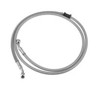55.12" 10mm Moto Idraulico Freno Tubo Olio Tubo Flessibile Argento Tono