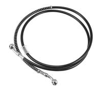 55.12" Moto Idraulico Freno Tubo Olio Tubo Flessibile Trecciato Cavo Nero