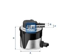 55.170.00 UFI Filtro carburante per FORD,MAZDA,VOLVO