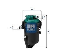 55.181.00 UFI Filtro carburante per FIAT,LANCIA