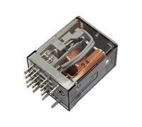 55.34.8.024.0040 Relè: elettromagnetico 4PDT Bobina: 24VAC 7A/250VAC 190Ω FIN