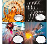 55/58/62/67/72/77/82 mm filtro per fotocamera caleidoscopio effetti speciali accessori fotografici DSLR prisma per lenti (colore: 5 più 1 prisma, dimensioni: con anello adattatore 58)