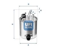 55.582.00 Filtro carburante Ufi