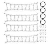 55-65 mm da 1,0 "Catena di neve compatibili con 1/18 1/24 Modelli Crawler RC in 1/24 tra cui SCX24 4M-93 set di 4