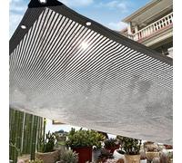 55% Aluminet Telo Ombreggiante per Sole, Rete Ombreggiante Traspirante In Maglia di Stoffa, Tenda da Sole Riflessione Del Sole per Blocco Piante, Auto, Cani, Serra(6 x 10m)