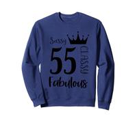 55 Anno Vecchio e Favoloso - Donne di 55 ° Compleanno di Classe Sassy Felpa