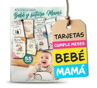 55 Biglietti Mesi Bebe per mamme e papà che ti farà vivere un"esperienza unica e piena di divertimento [Taglia A5] La tua gravidanza con i nostri biglietti per bambini "Mamma in progresso"