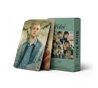 55 carte Kpop Stray Kids Hollow Photocartes Hollow Nuovo Album Carte Stray Kids Mini Merch Photocartes Set Kpop Greeting Card Postales for Fan
