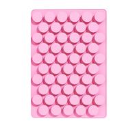 55-Cavity Silicone Chocolate Mold, Homemade Cake Molds, Cylinder Cakes Maker Supply, Non-Stick Baking Mold for Cupcakes, Wax, Resin, Clay, and Ice, Home Use, 6.06x8.74 inches