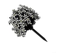 55 cm nero per fiore viola seta palo per ufficio 55 cm nero | Design semplice, installazione rapida del giardino, nessuna manutenzione necessaria, si adatta a vasi di terra
