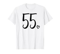 55° Compleanno per Le Donne cinquantacinque Numero 55 Anni Carino Maglietta