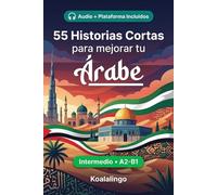 55 cuentos bilingües para mejorar tu Árabe para intermedios: Mejora tu vocabulario, lectura y comprensión escrita con ejercicios para estudiantes y adultos de nivel A2-B1