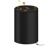 55-gallon Drum Cover - Waterproof Barrel Protector | Outdoor Rain Guard, Snow Shield, Dustproof Screen, Drawstring Closure, Heavy Duty All Weather Tarp For Patio Yard Lawn Garden Storage Bins