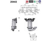 55 KW 75 CV CATALIZZATORE PER Ford Fiesta V JH, JD 1.25 16V