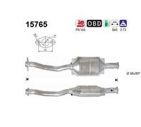 55 KW 75 CV CATALIZZATORE PER Peugeot 106 II 1A, 1C 1.4i