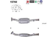 55 KW 75 CV CATALIZZATORE PER Peugeot 306 Break 7E, N3, N5 1.4