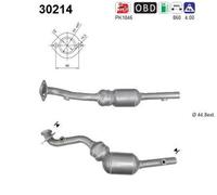 ASA Selection Catalizzatore 30214 AS per Renault Clio IV BH 1.2 16V 55 kW (75 CV) Euro 6