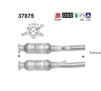 55 KW 75 CV CATALIZZATORE PER Skoda Octavia I Combi 1U5 1.4 16V