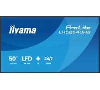 iiyama Prolite LH5564UHS-B1AG - Display digitale per segnaletica da 55", pannello LED VA, 4K, UHD, HDMI, USB-C USB2.0, RS-232c, RJ45, Android 14 OS iiSignage², 24/7, antiriflesso, nero