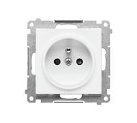 55 MODULO BIANCO OPACO PRESA 1X Z/U CON COPERCHI TGZ1CZ.01/111
